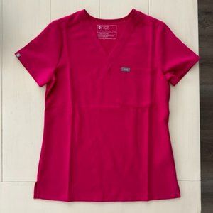 Figs Ultra Rose Catarina One-Pocket Scrub Top - XXS